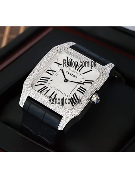 Cartier Santos 100 diamond price